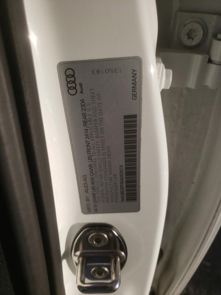 2019 Audi A3 VIN WAUBEGFF9KA082819 Copart auction photo, front end / rear end damage thumbnail 14