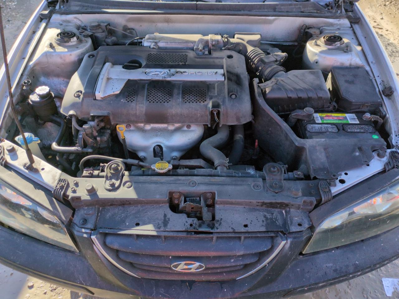 2004 Hyundai Elantra VIN KMHDN46D94U916108 Copart auction photo, rear end damage thumbnail 11