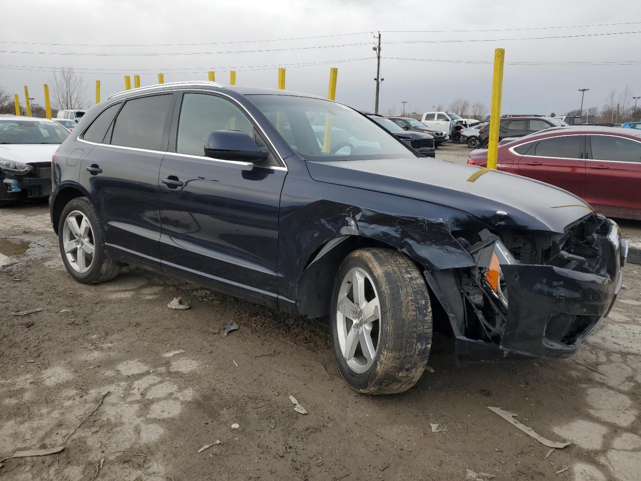 2010 Audi Q5 VIN WA1LKAFP6AA098913 Copart auction photo, front end / undercarriage damage thumbnail 4