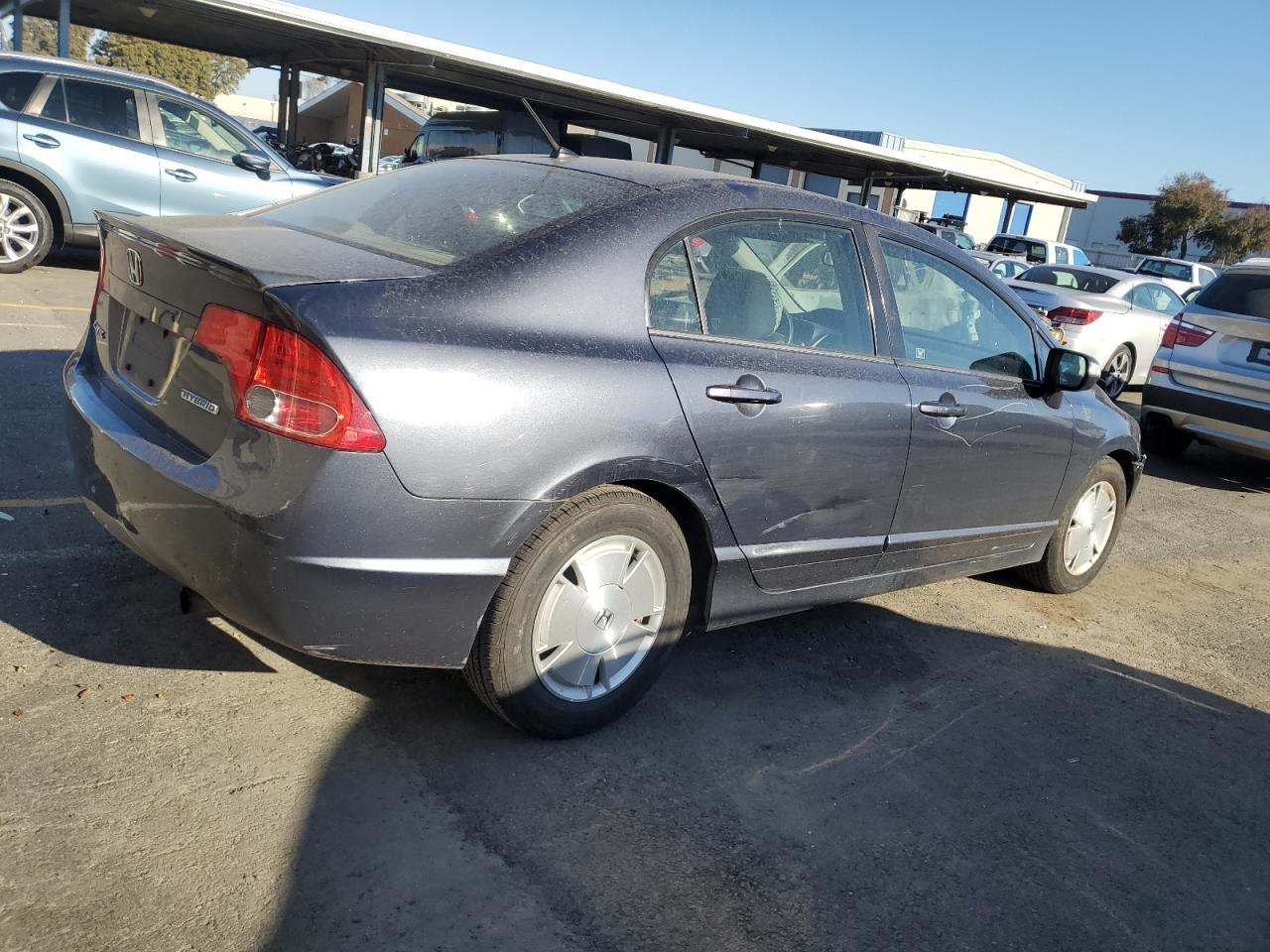 2007 Honda Civic VIN JHMFA362X7S017001 Copart auction photo, front end / side damage thumbnail 3