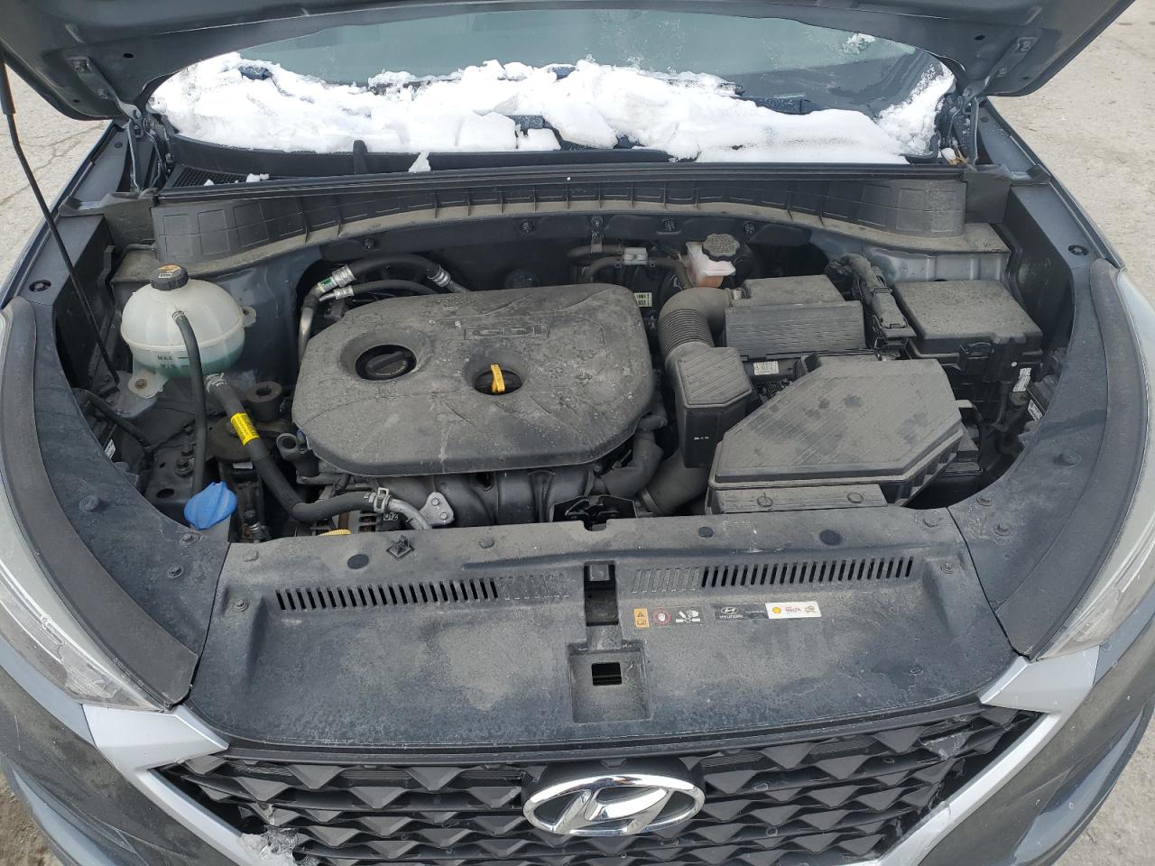 2019 Hyundai Tucson VIN KM8J23A48KU893916 Copart auction photo, front end / side damage thumbnail 12
