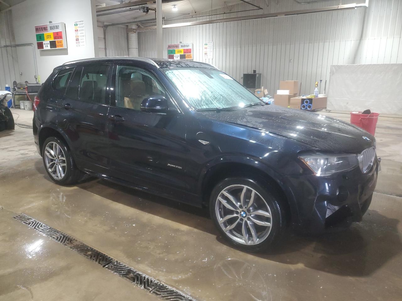 2017 BMW X3 VIN 5UXWX9C30H0W68973 Copart auction photo, rear end / front end damage thumbnail 4