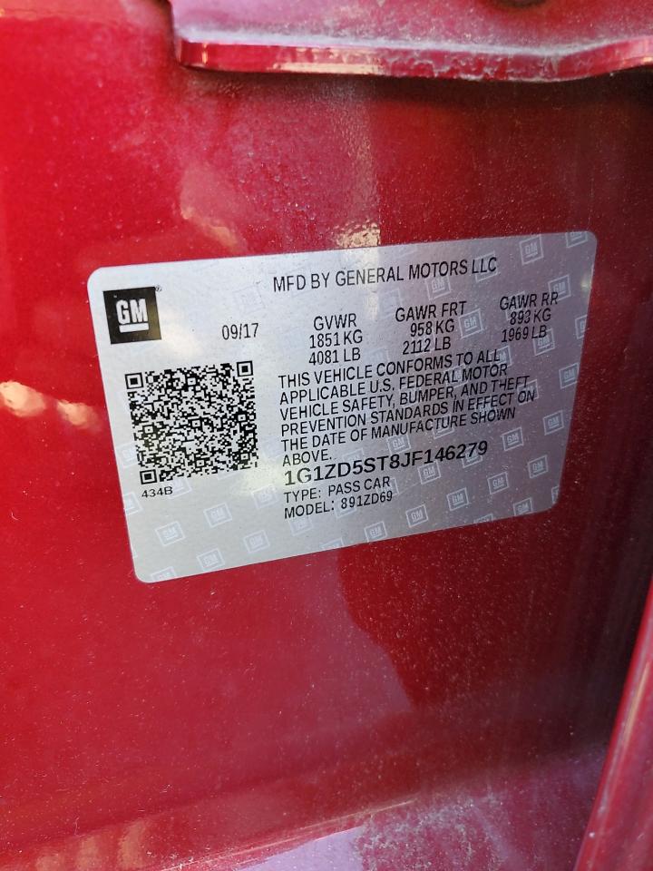 2018 Chevrolet Malibu VIN 1G1ZD5ST8JF146279 Copart auction photo, all over damage thumbnail 12