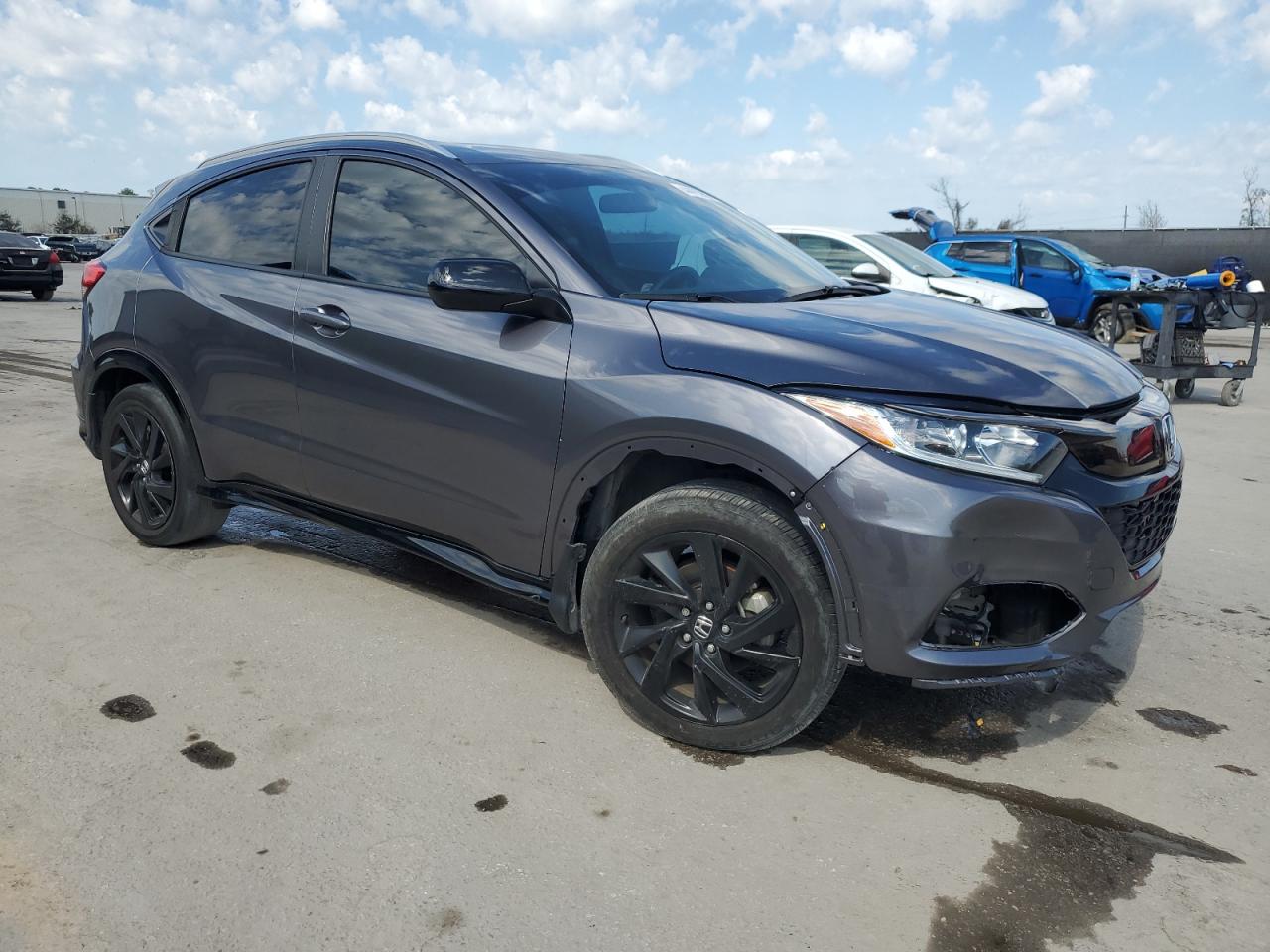 2022 Honda HR-V VIN 3CZRU5H10NM740927 Copart auction photo, front end / side damage thumbnail 4