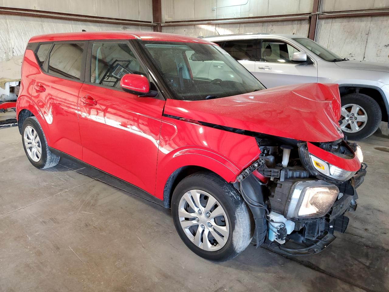 2020 KIA Soul VIN KNDJ23AU6L7731576 Copart auction photo, front end / minor dent/scratches damage thumbnail 4