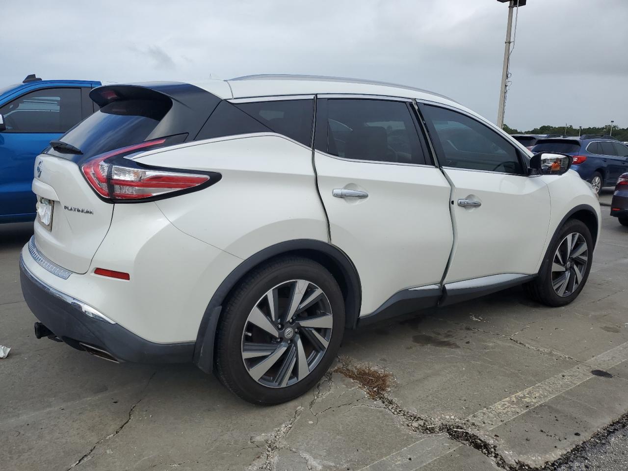 2015 Nissan Murano VIN 5N1AZ2MG6FN230582 Copart auction photo, water/flood damage thumbnail 3
