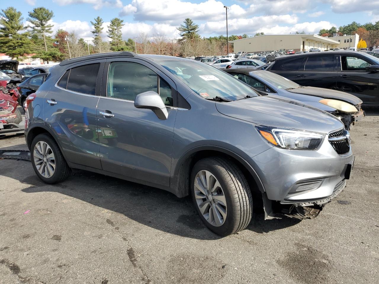 2020 Buick Encore VIN KL4CJESB7LB046143 Copart auction photo, front end / undercarriage damage thumbnail 4