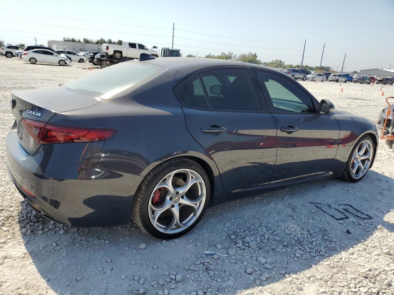 2019 Alfa Romeo Giulia VIN ZARFAMBN6K7603610 Copart auction photo, unknown damage thumbnail 3