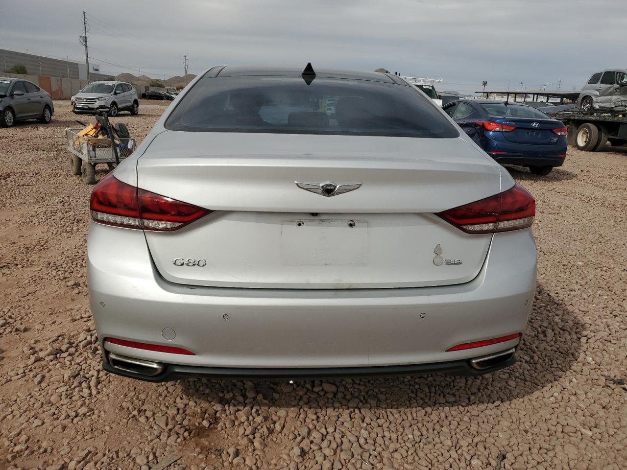 2017 Genesis G80 VIN KMHGN4JE8HU190115 Copart auction photo, mechanical damage thumbnail 6