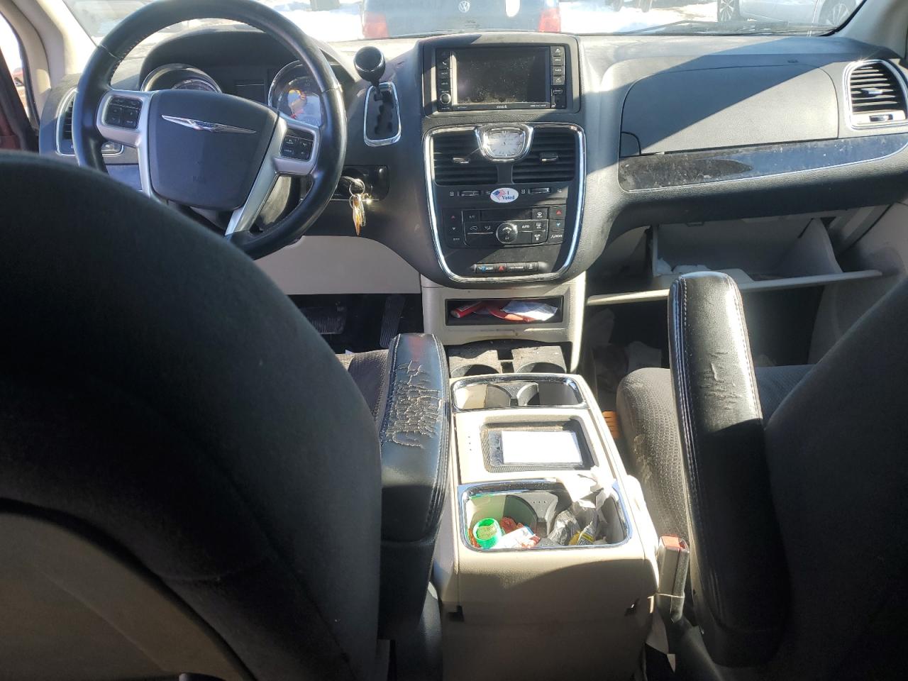 2014 Chrysler Town & Country VIN 2C4RC1BG1ER191780 Copart auction photo, front end / side damage thumbnail 8