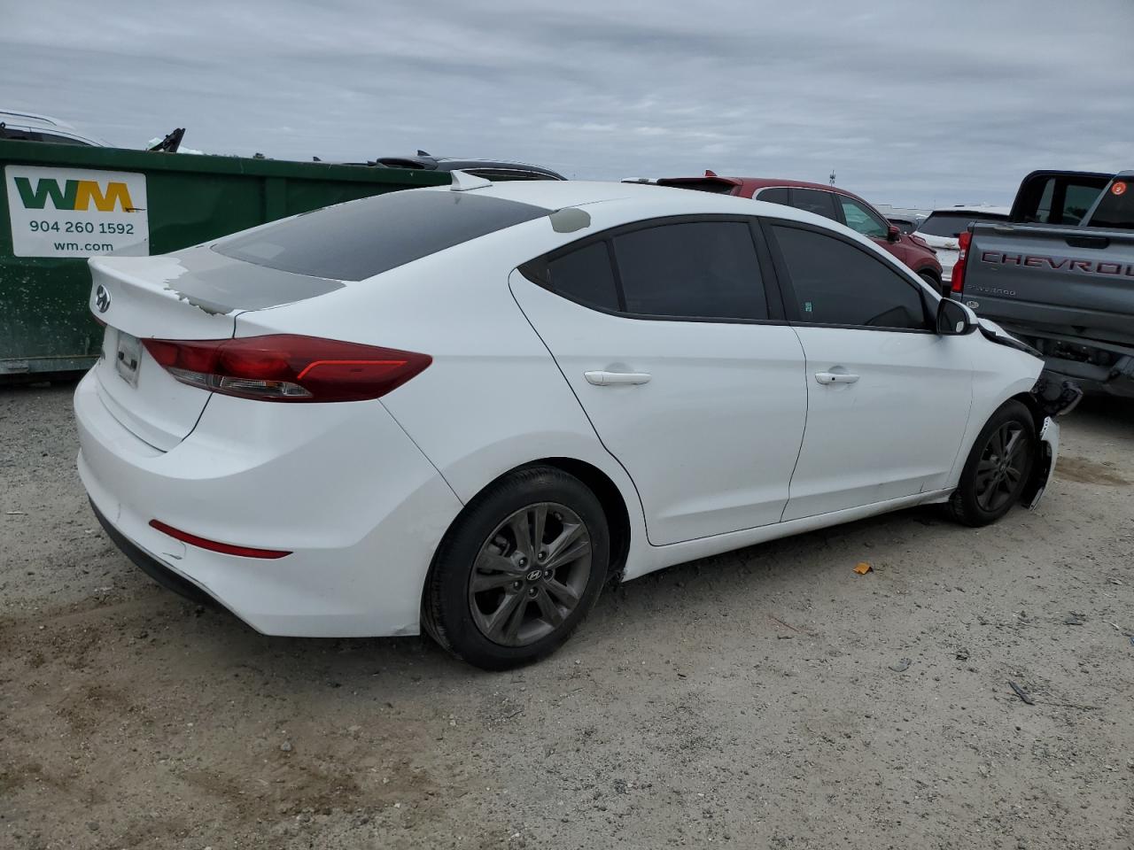 2018 Hyundai Elantra VIN 5NPD84LF3JH328518 Copart auction photo, front end damage thumbnail 3