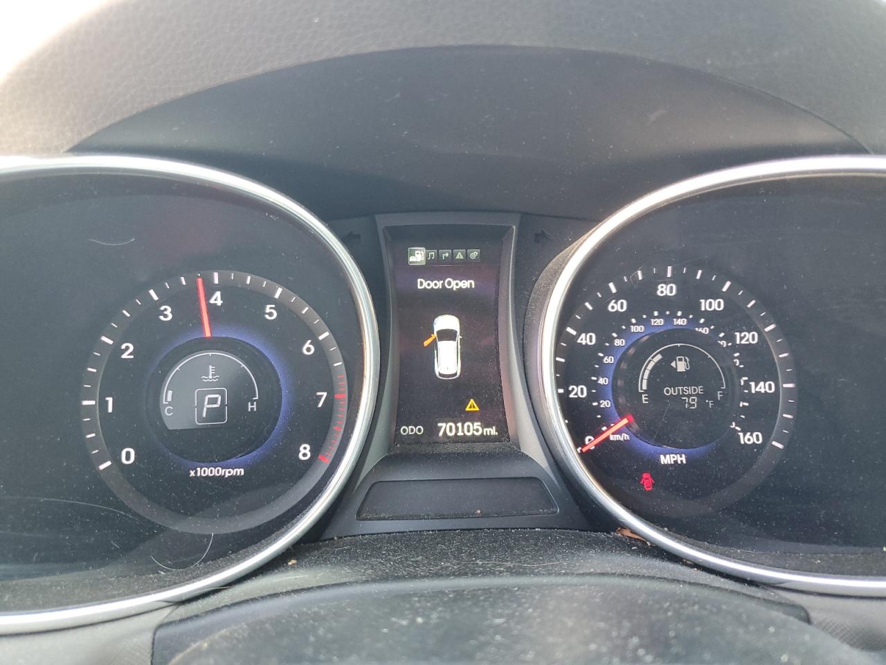 2014 Hyundai Santa Fe VIN KM8SRDHF9EU079906 Copart auction photo, rear end / front end damage thumbnail 9