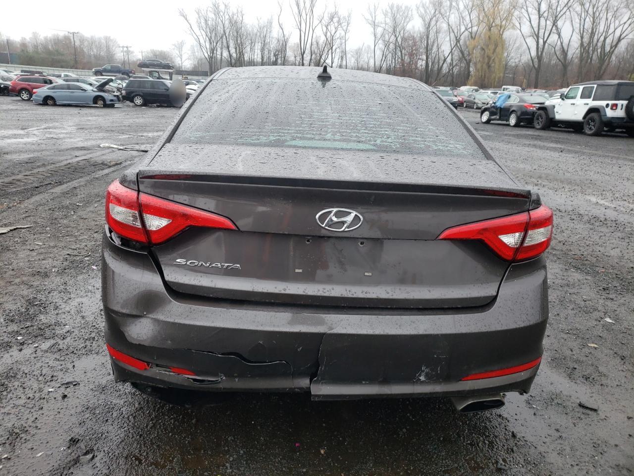 2016 Hyundai Sonata VIN 5NPE24AF5GH311592 Copart auction photo, rear end / minor dent/scratches damage thumbnail 6