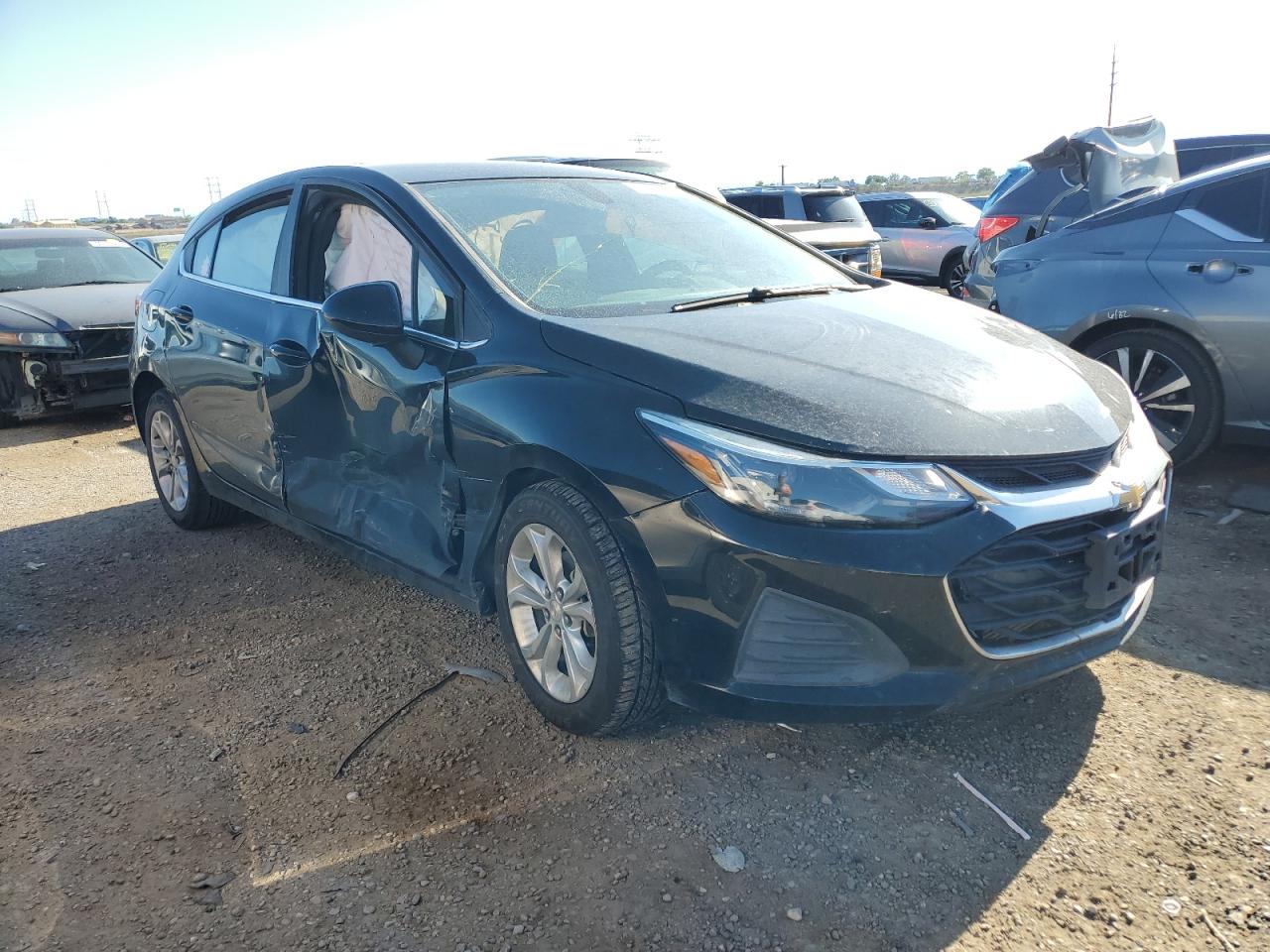 2019 Chevrolet Cruze VIN 3G1BE6SM0KS564796 Copart auction photo, side damage thumbnail 4