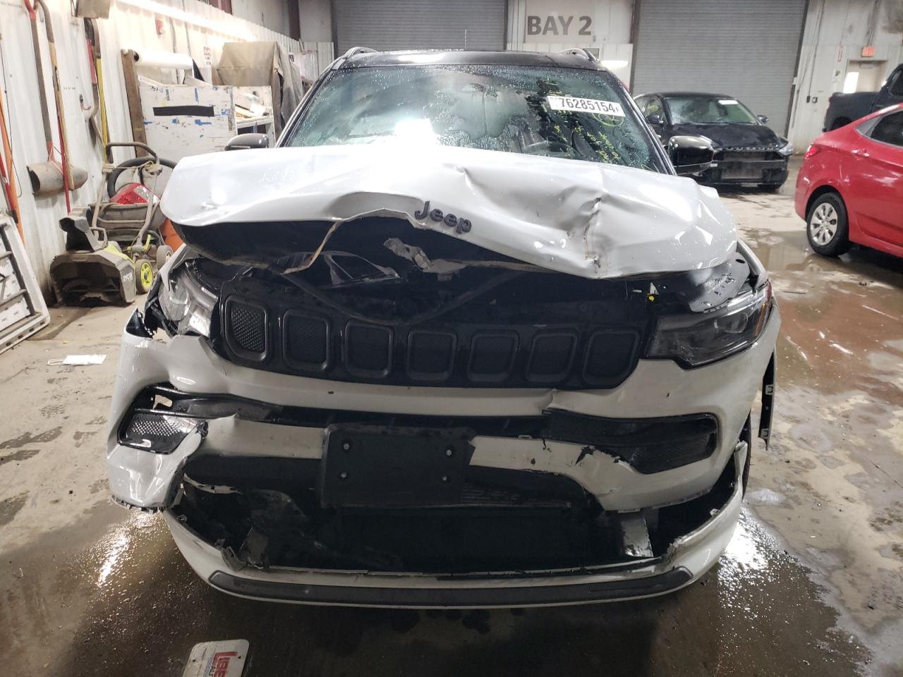 2022 Jeep Compass VIN 3C4NJDCB1NT143055 Copart auction photo, front end damage thumbnail 5