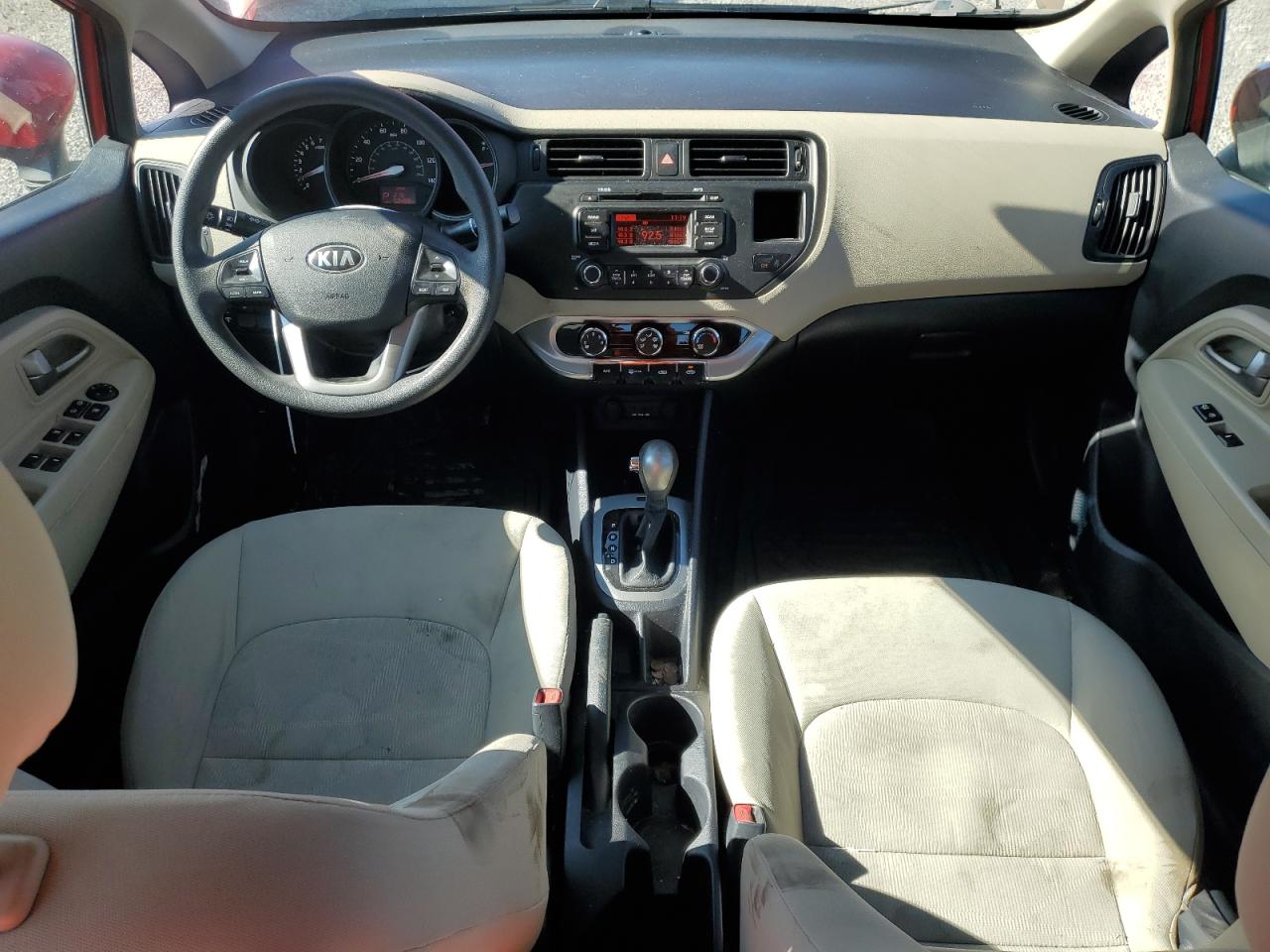 2013 KIA Rio VIN KNADM4A3XD6284128 Copart auction photo, undercarriage damage thumbnail 8