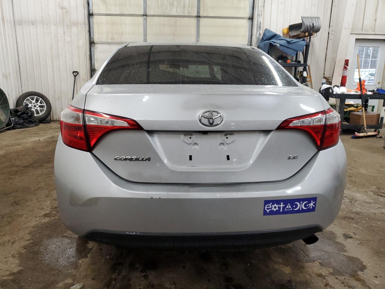 2014 Toyota Corolla VIN 5YFBURHE8EP003548 Copart auction photo, front end / hail damage thumbnail 6