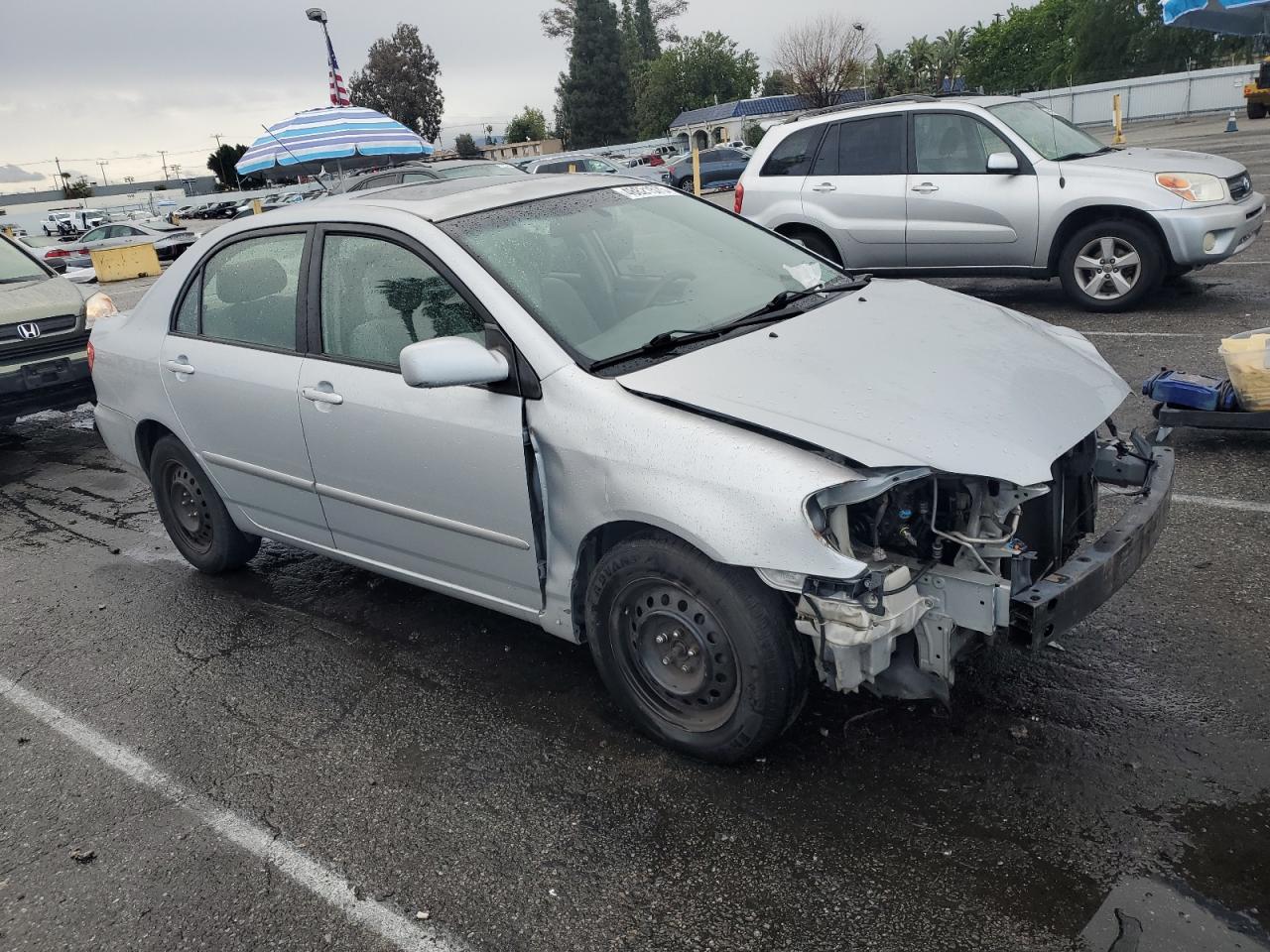 2008 Toyota Corolla VIN 2T1BR32E98C875586 Copart auction photo, front end damage thumbnail 4