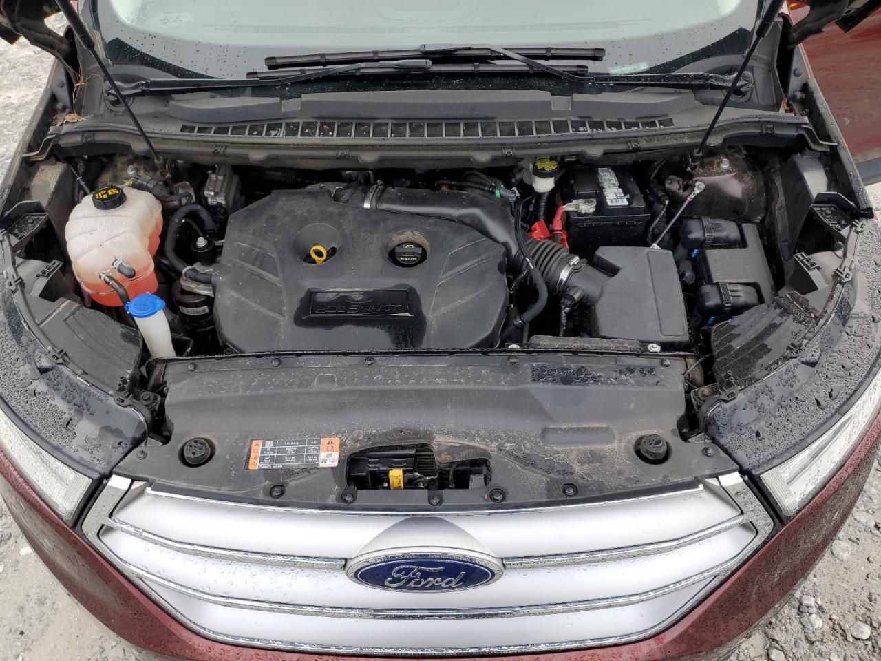 2015 Ford Edge VIN 2FMTK3J90FBB11222 Copart auction photo, rear end damage thumbnail 12