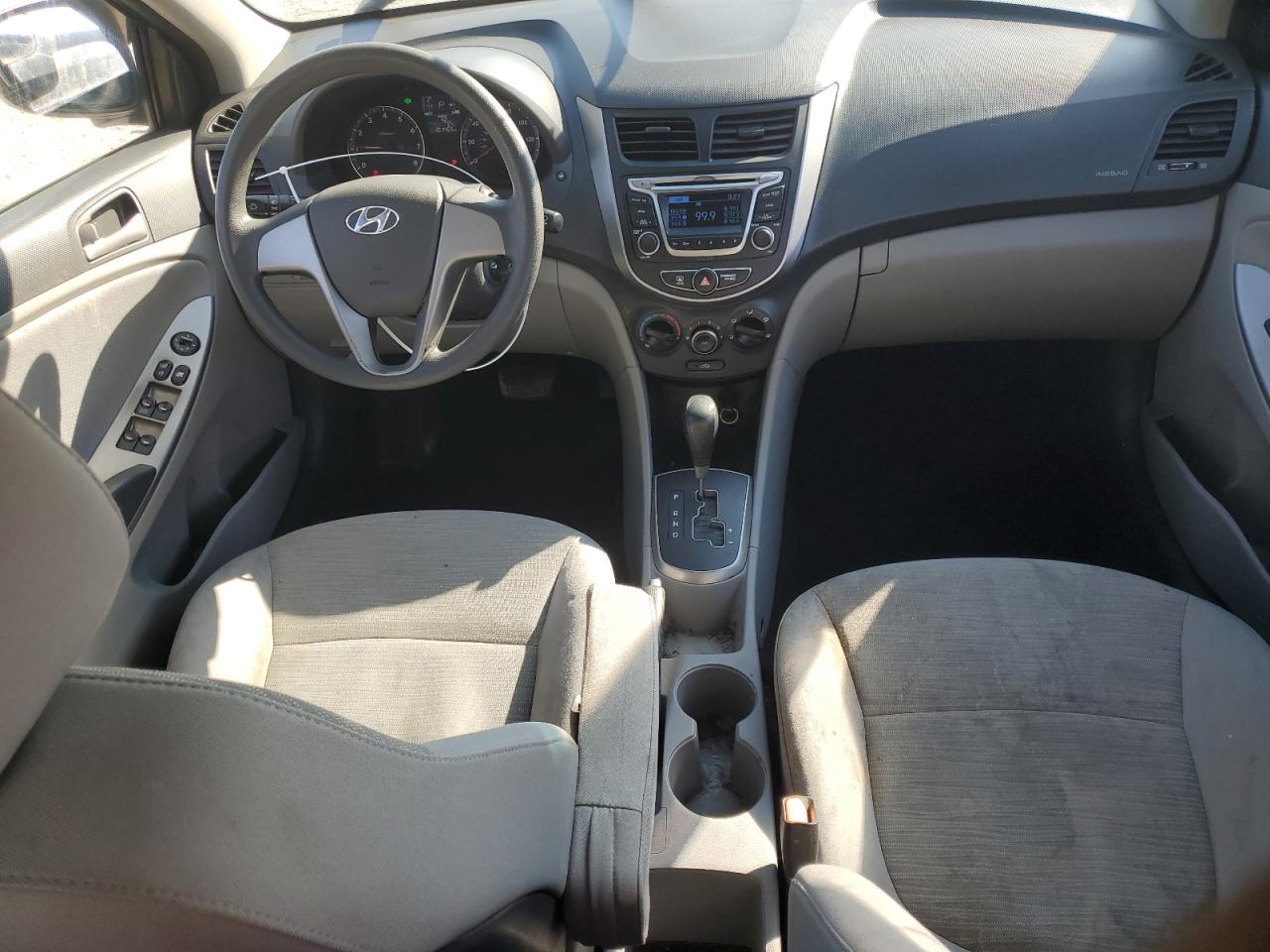 2015 Hyundai Accent VIN KMHCT4AE0FU925610 Copart auction photo, front end / hail damage thumbnail 8