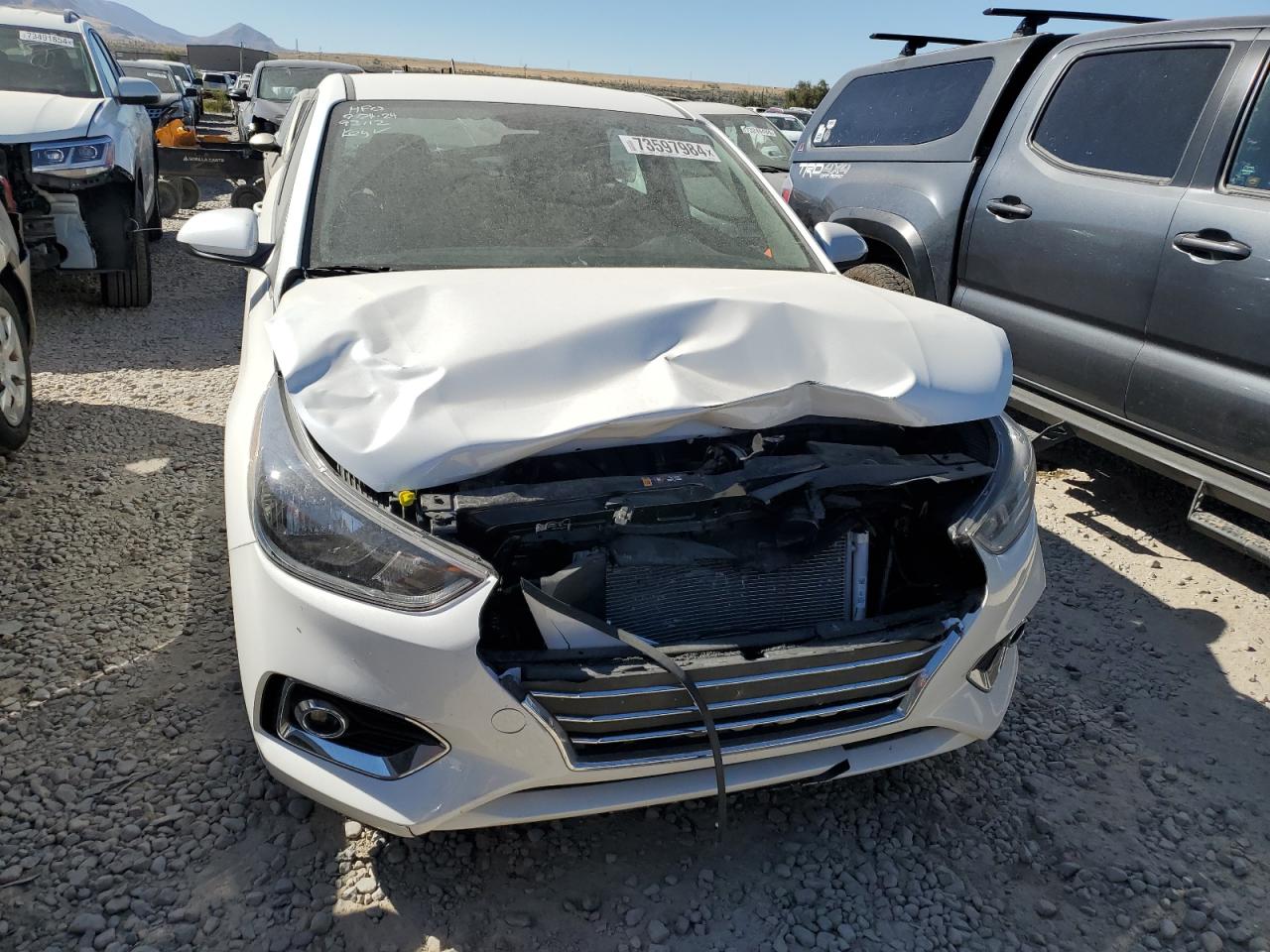 2022 Hyundai Accent VIN 3KPC24A62NE174359 Copart auction photo, front end damage thumbnail 5