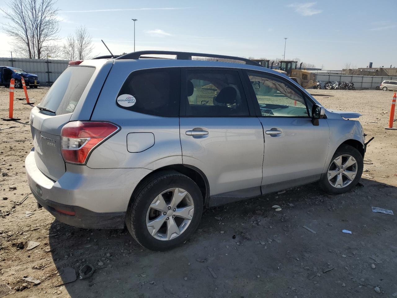 2015 Subaru Forester VIN JF2SJADC9FH591487 Copart auction photo, front end damage thumbnail 3
