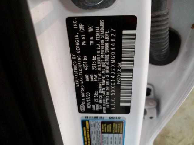 2021 KIA K5 VIN 5XXG14J2XMG044627 Copart auction photo, undercarriage / minor dent/scratches damage thumbnail 12