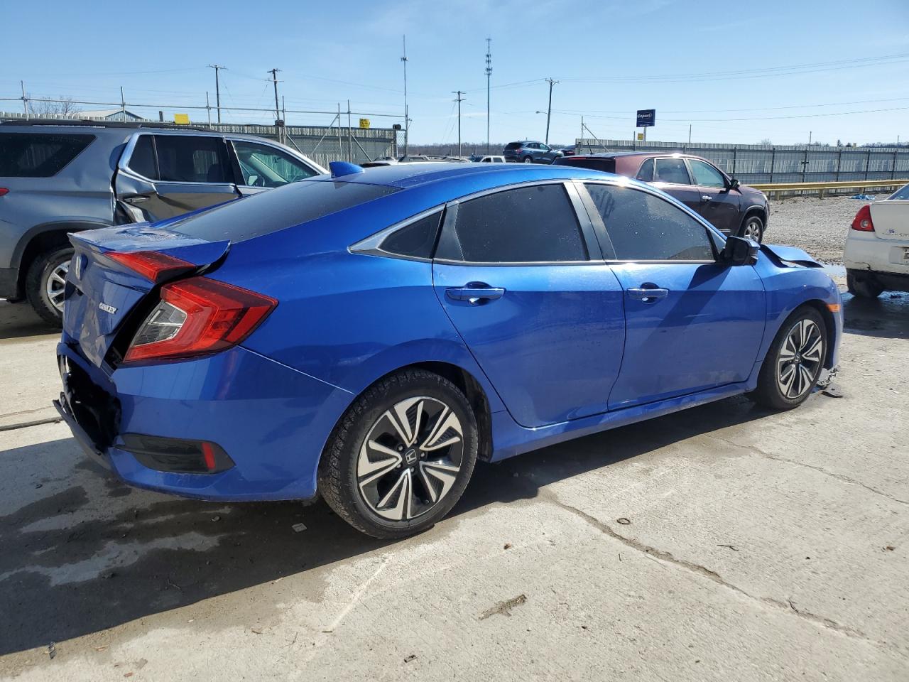 2018 Honda Civic VIN JHMFC1F39JX038262 Copart auction photo, rear end / front end damage thumbnail 3