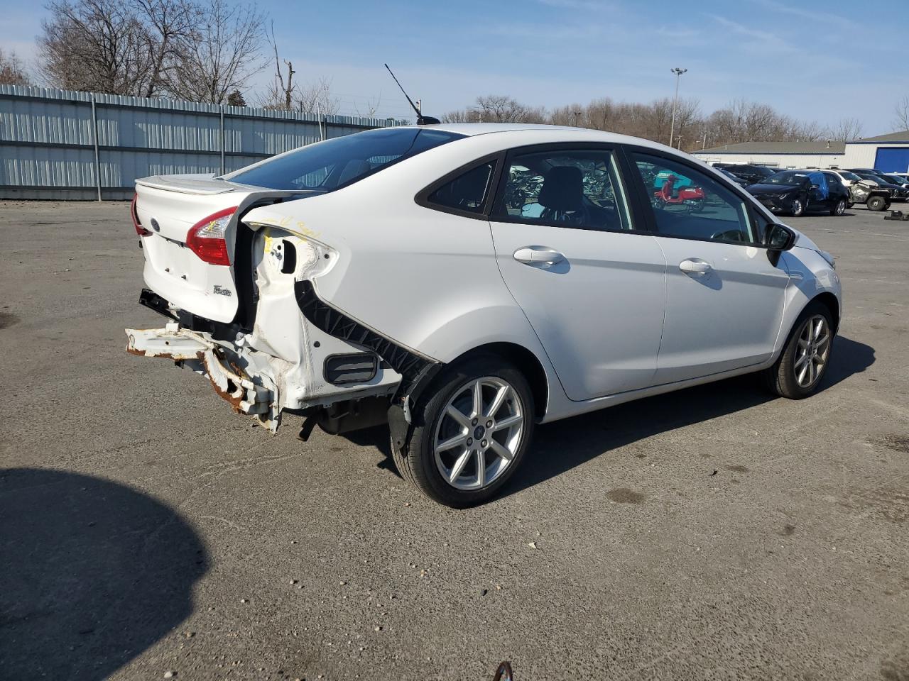 2019 Ford Fiesta VIN 3FADP4BJ9KM138507 Copart auction photo, rear end damage thumbnail 3