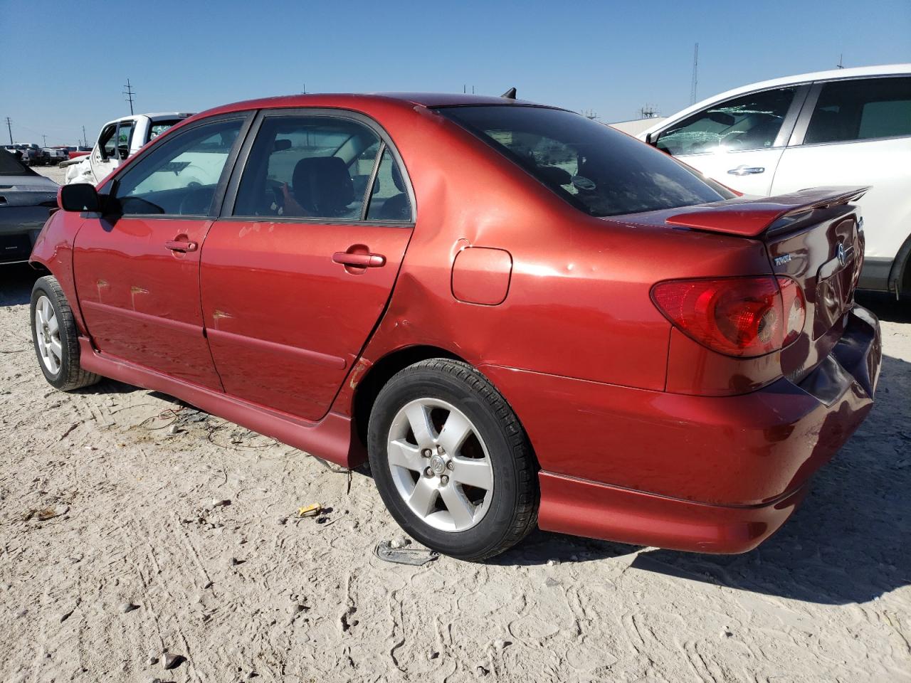 2005 Toyota Corolla VIN 2T1BR32E65C550552 Copart auction photo, front end / rear end damage thumbnail 2