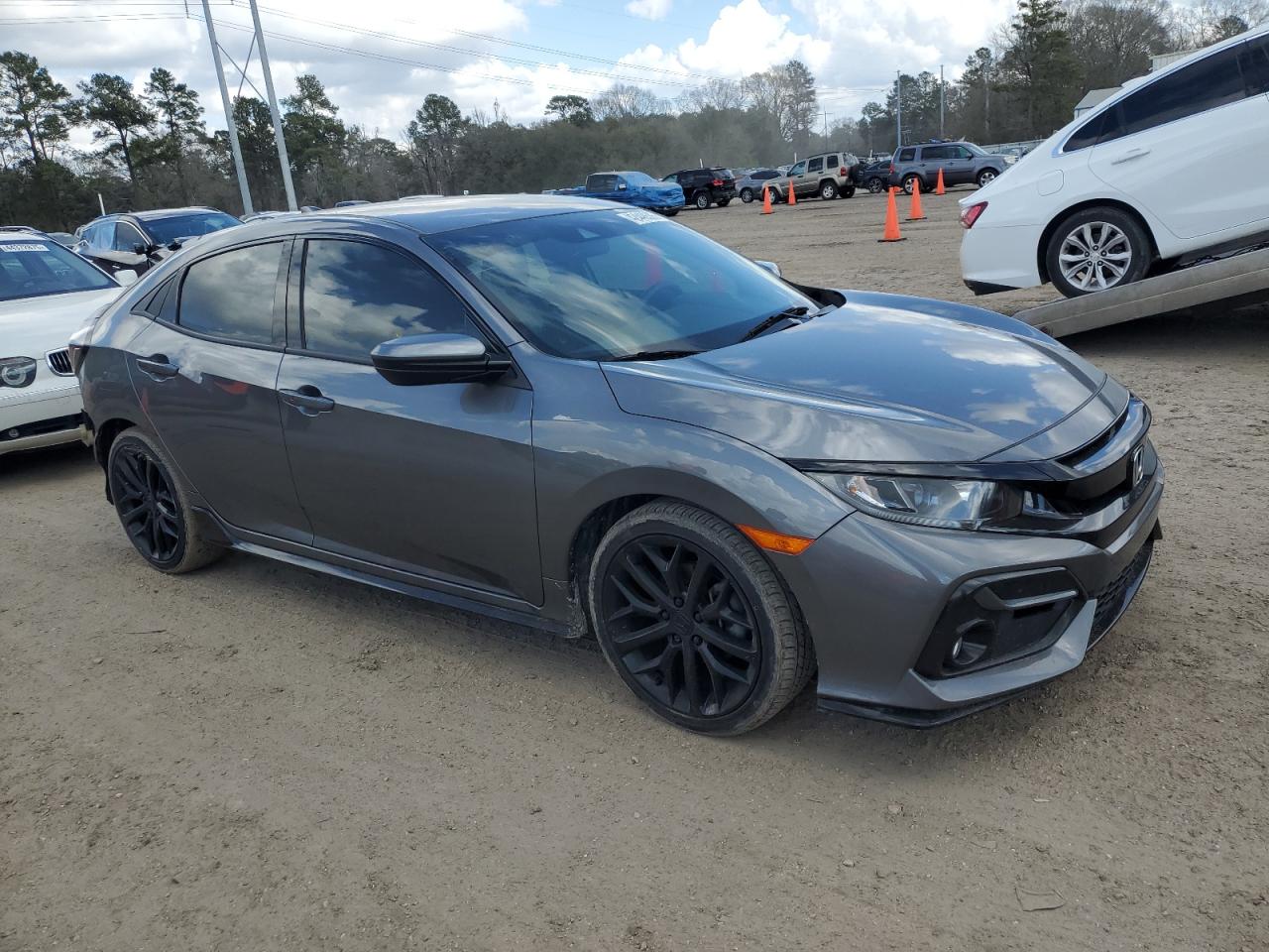 2021 Honda Civic VIN SHHFK7H42MU407005 Copart auction photo, rear end damage thumbnail 4