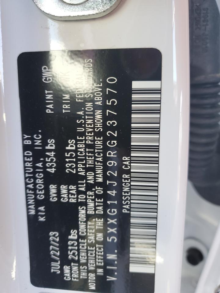 2024 KIA K5 VIN 5XXG14J29RG237570 Copart auction photo, side damage thumbnail 12