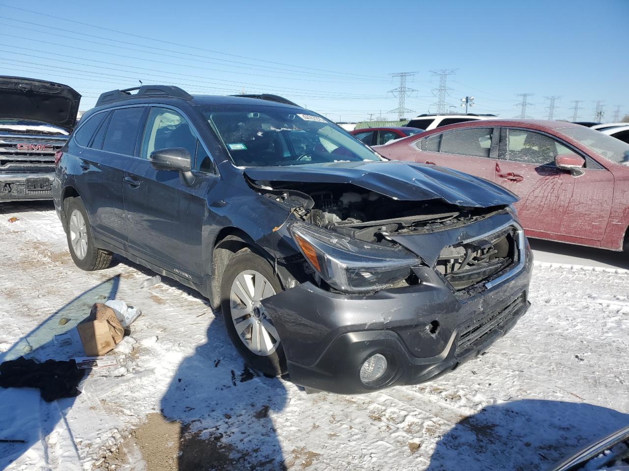 2018 Subaru Outback VIN 4S4BSAHC6J3233089 Copart auction photo, front end damage thumbnail 4