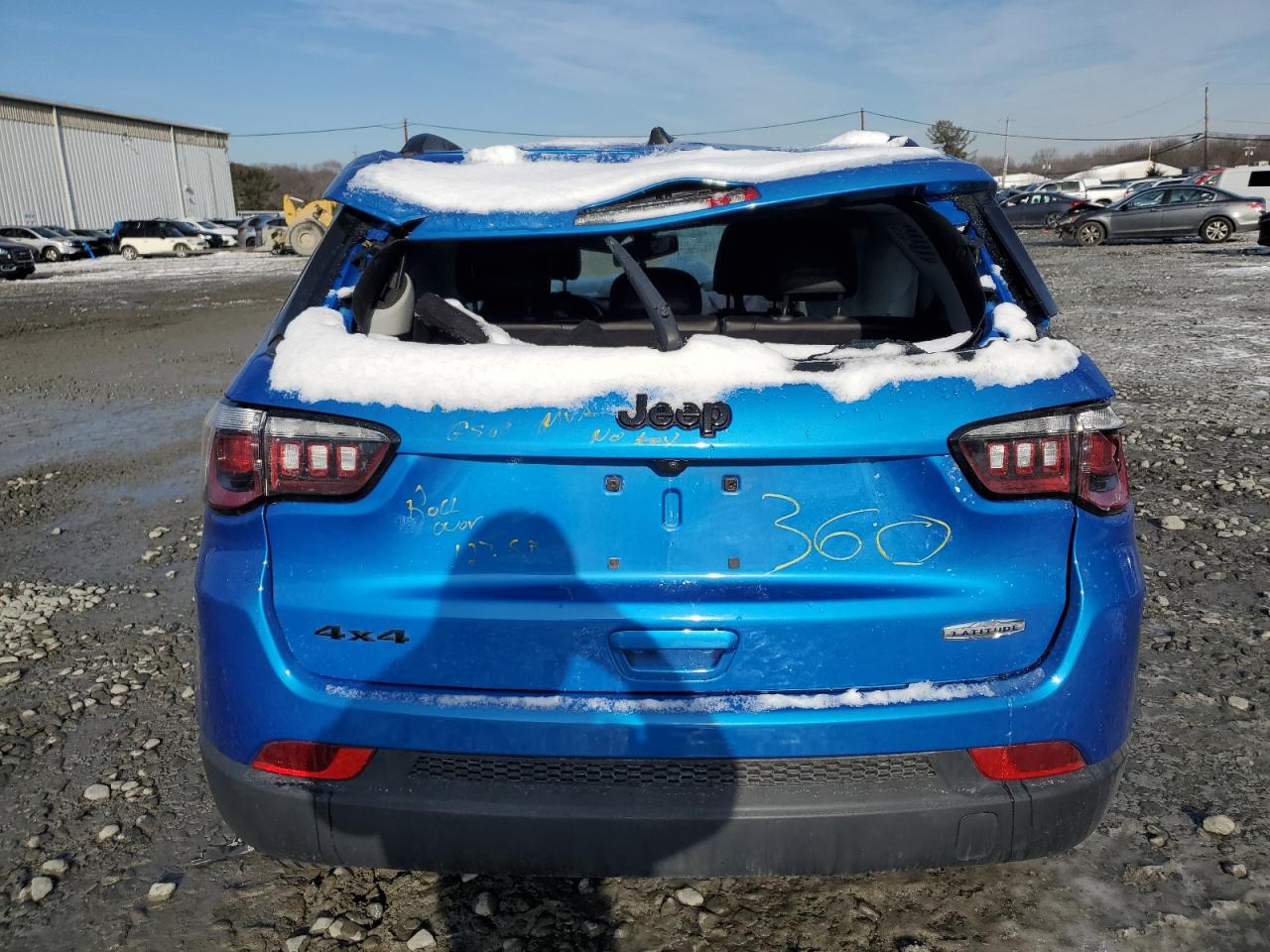 2022 Jeep Compass VIN 3C4NJDBB6NT108979 Copart auction photo, all over damage thumbnail 6