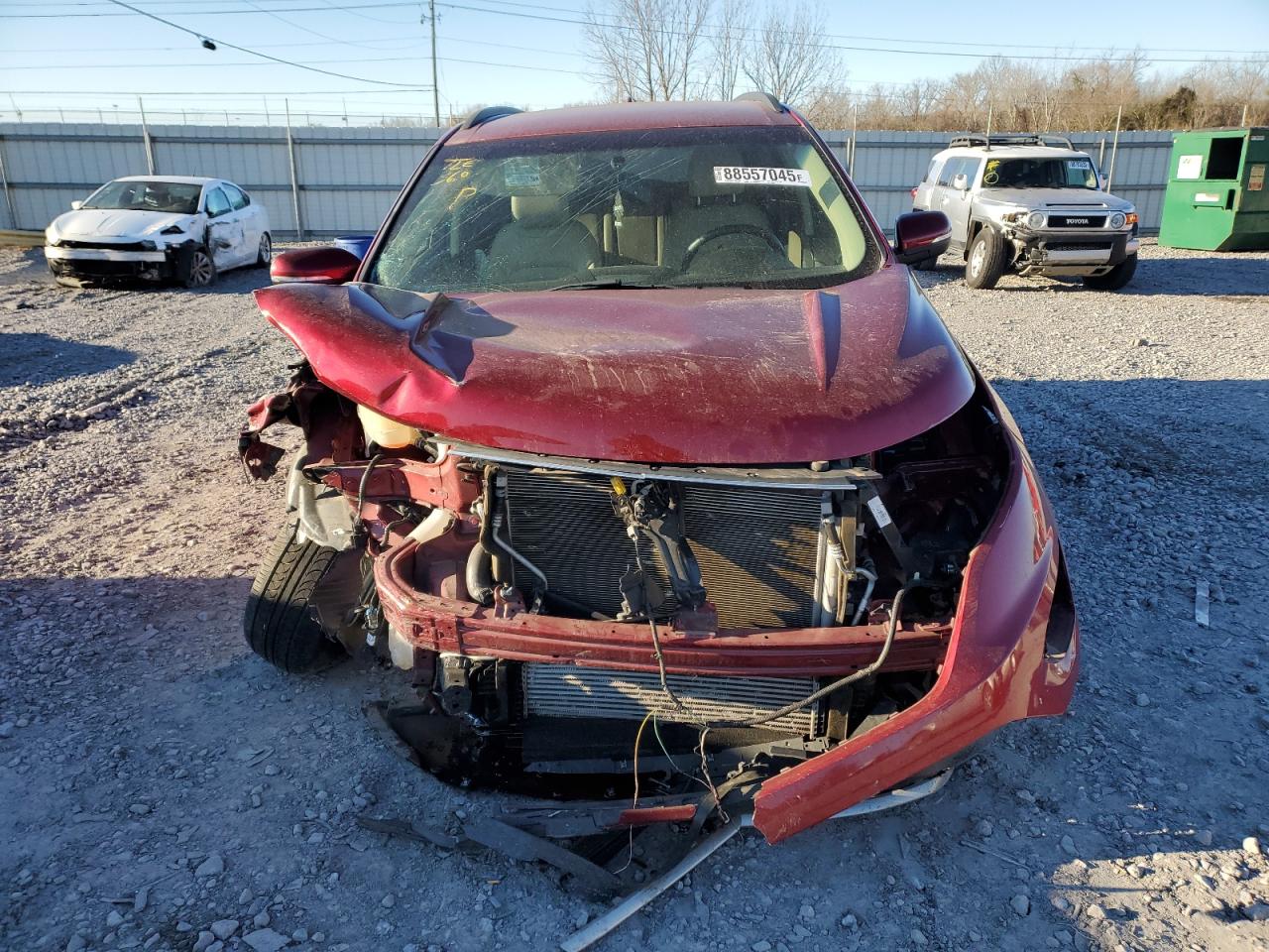 2018 Ford Edge VIN 2FMPK3J90JBC09631 Copart auction photo, front end damage thumbnail 5