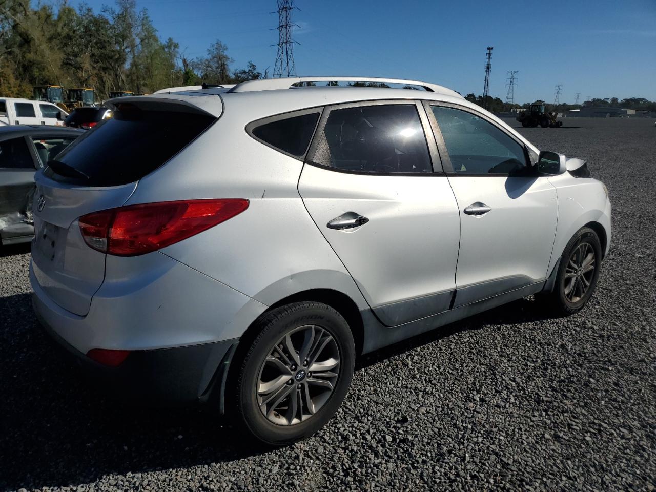 2014 Hyundai Tucson VIN KM8JU3AG2EU944738 Copart auction photo, front end damage thumbnail 3