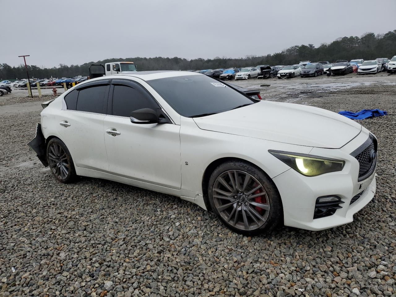 2017 Infiniti Q50 VIN JN1FV7APXHM850452 Copart auction photo, rear end damage thumbnail 4