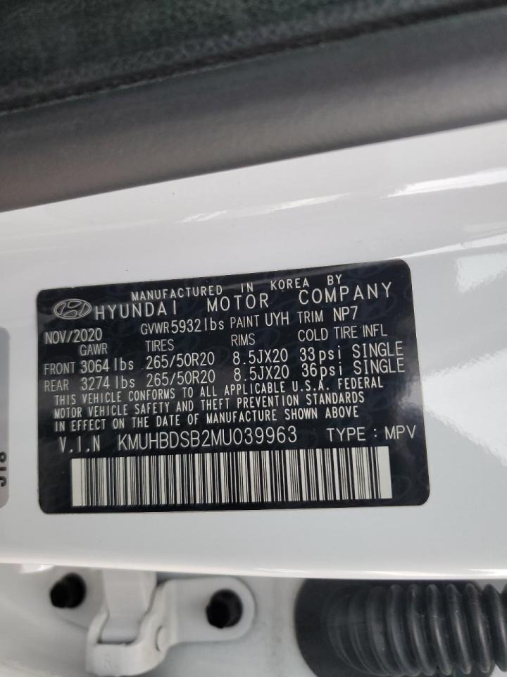 2021 Genesis Gv80 VIN KMUHBDSB2MU039963 Copart auction photo, front end damage thumbnail 12