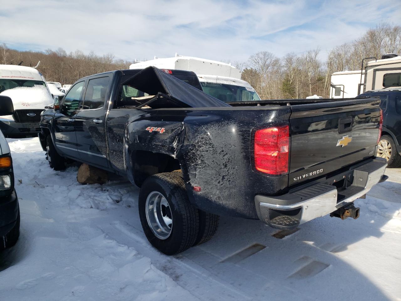 2016 Chevrolet Silverado VIN 1GC4K0E81GF118298 Copart auction photo, front end / side damage thumbnail 2