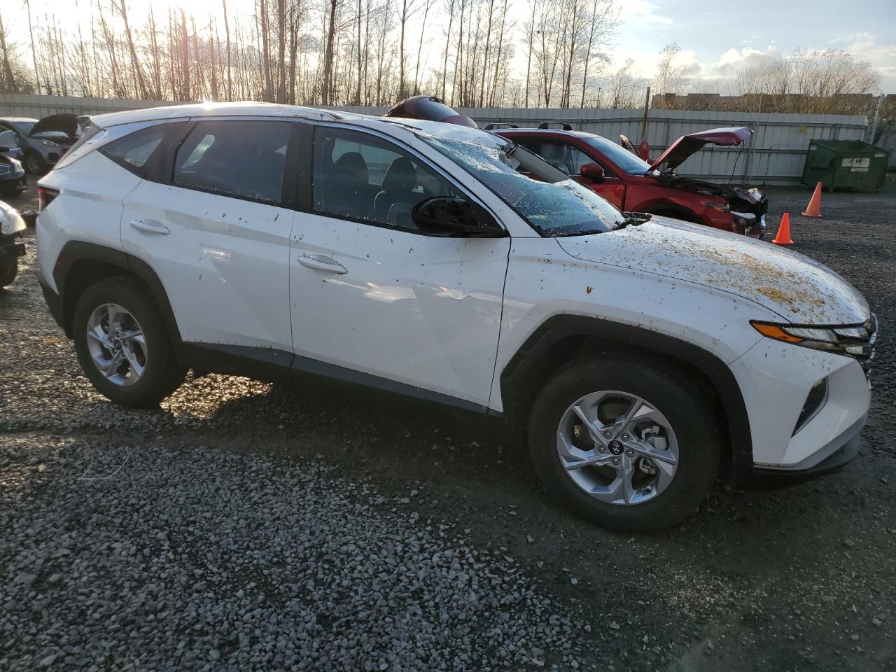 2024 Hyundai Tucson VIN 5NMJACDE0RH395562 Copart auction photo, top/roof / front end damage thumbnail 4