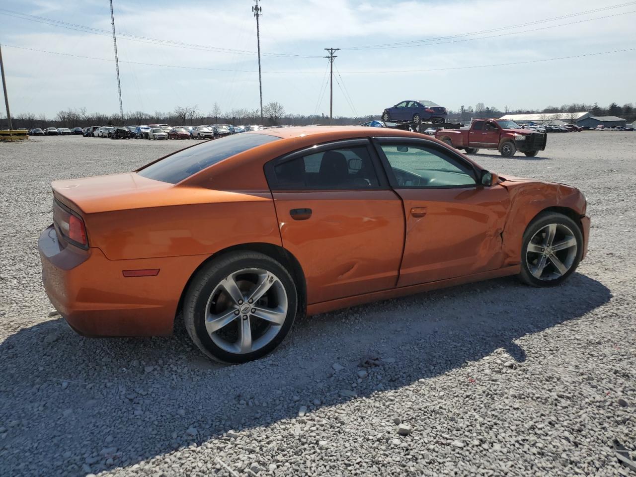 2011 Dodge Charger VIN 2B3CL3CGXBH562115 Copart auction photo, front end / side damage thumbnail 3