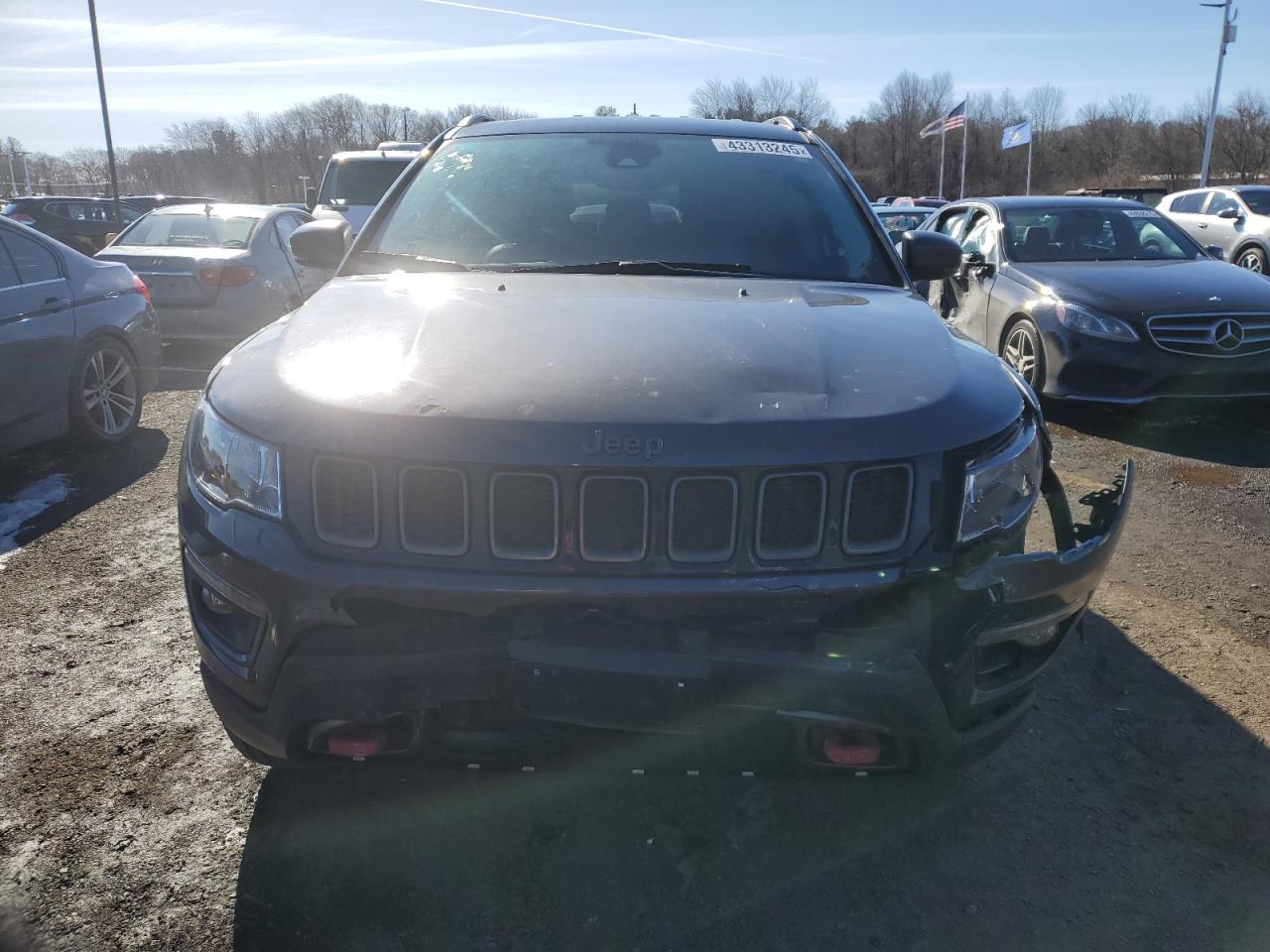 2021 Jeep Compass VIN 3C4NJDDB6MT523960 Copart auction photo, rear end / all over damage thumbnail 5