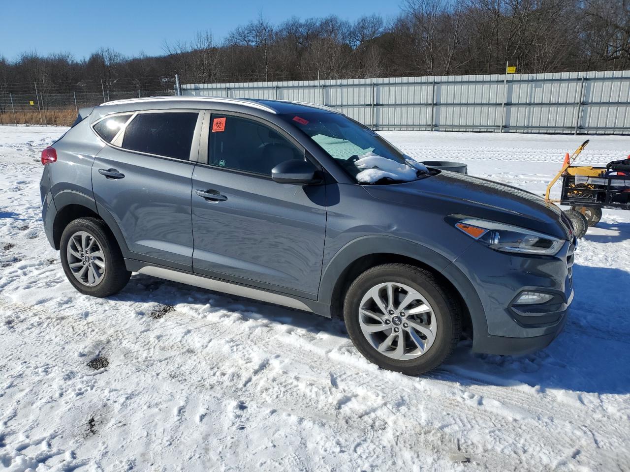 2018 Hyundai Tucson VIN KM8J3CA43JU647089 Copart auction photo, all over damage thumbnail 4