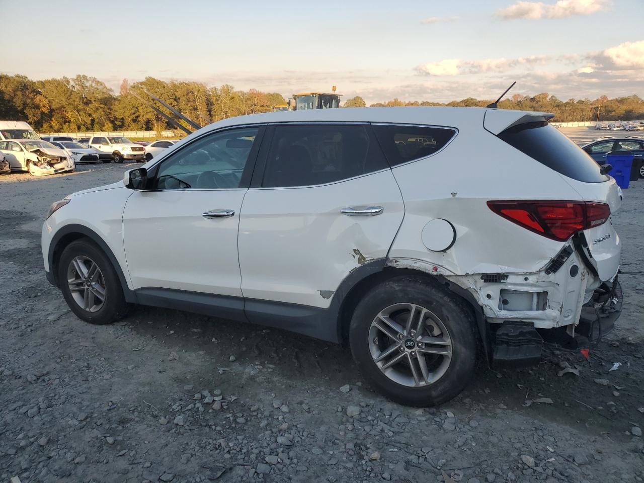 2018 Hyundai Santa Fe VIN 5NMZT3LB9JH105120 Copart auction photo, rear end / side damage thumbnail 2
