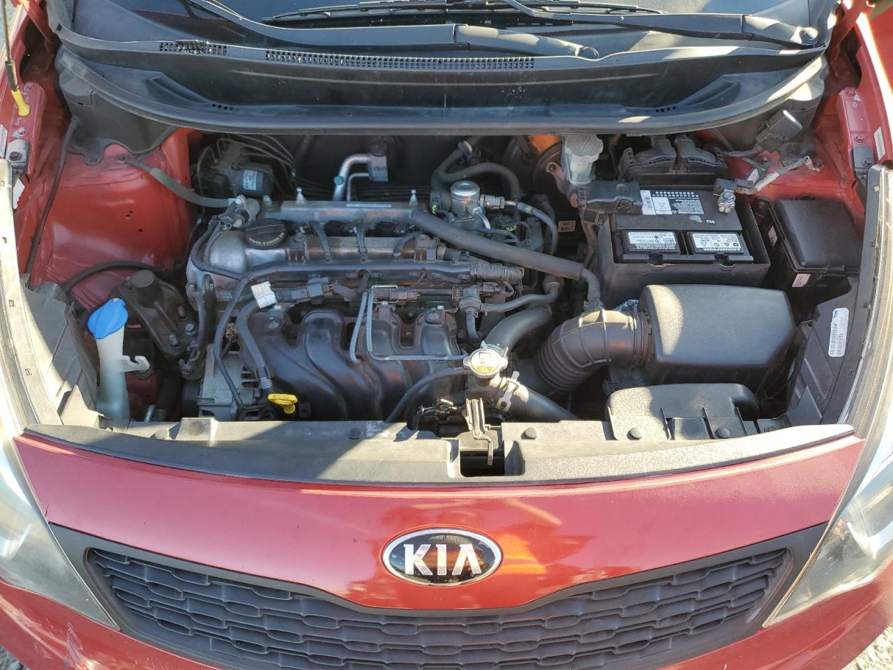2015 KIA Rio VIN KNADM4A30F6442978 Copart auction photo, side / rear end damage thumbnail 11