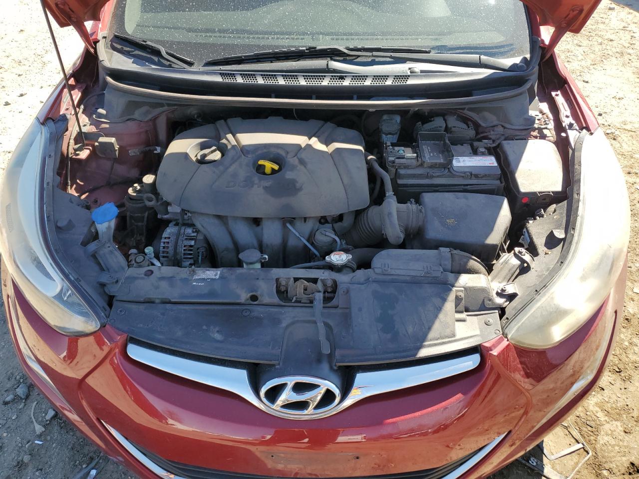 2016 Hyundai Elantra VIN 5NPDH4AE5GH771689 Copart auction photo, mechanical damage thumbnail 11