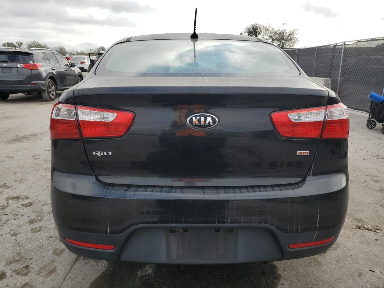 2015 KIA Rio VIN KNADM4A34F6507153 Copart auction photo, minor dent/scratches damage thumbnail 6