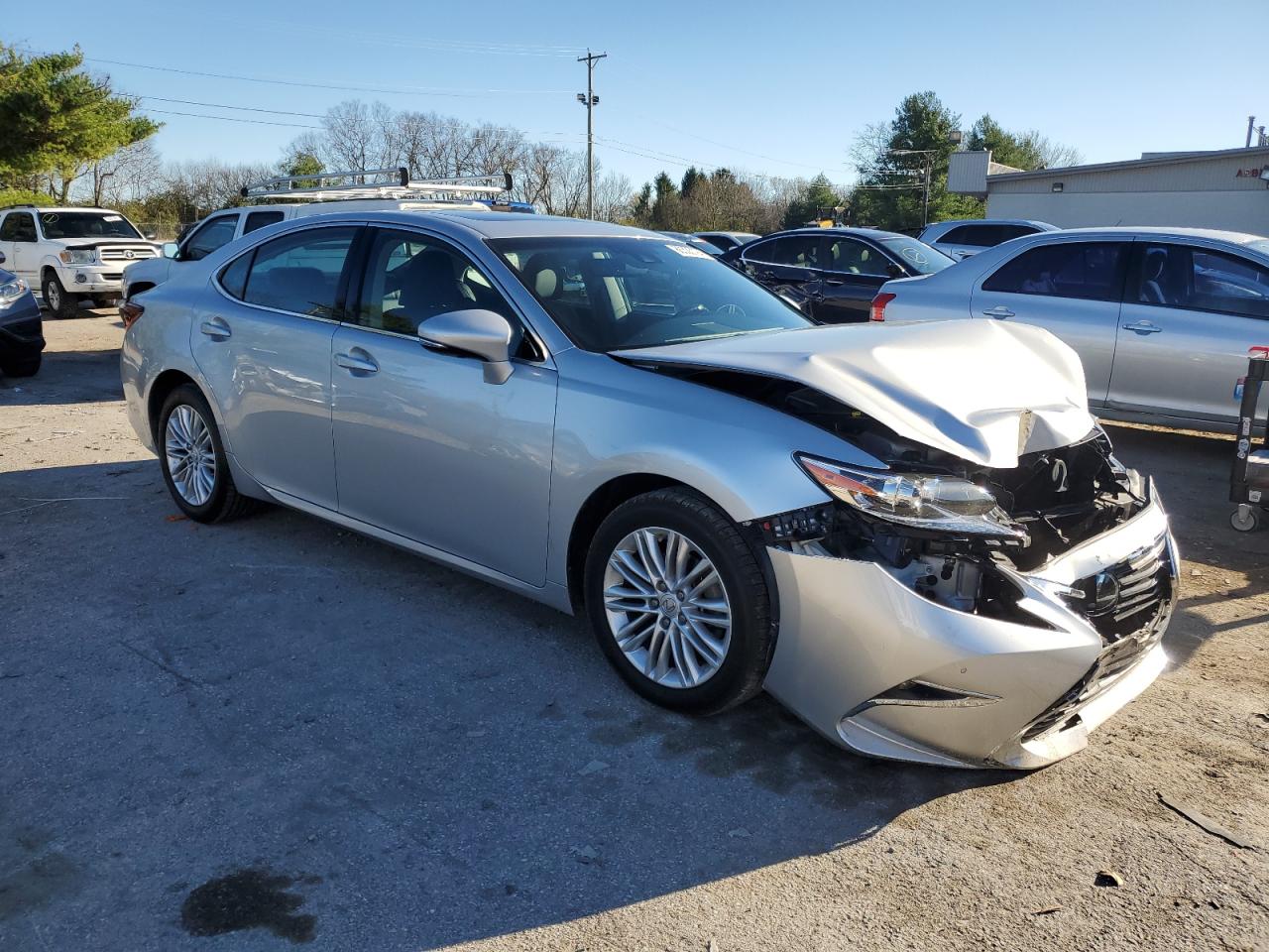 2017 Lexus ES VIN 58ABK1GG4HU064871 Copart auction photo, front end / frame damage damage thumbnail 4