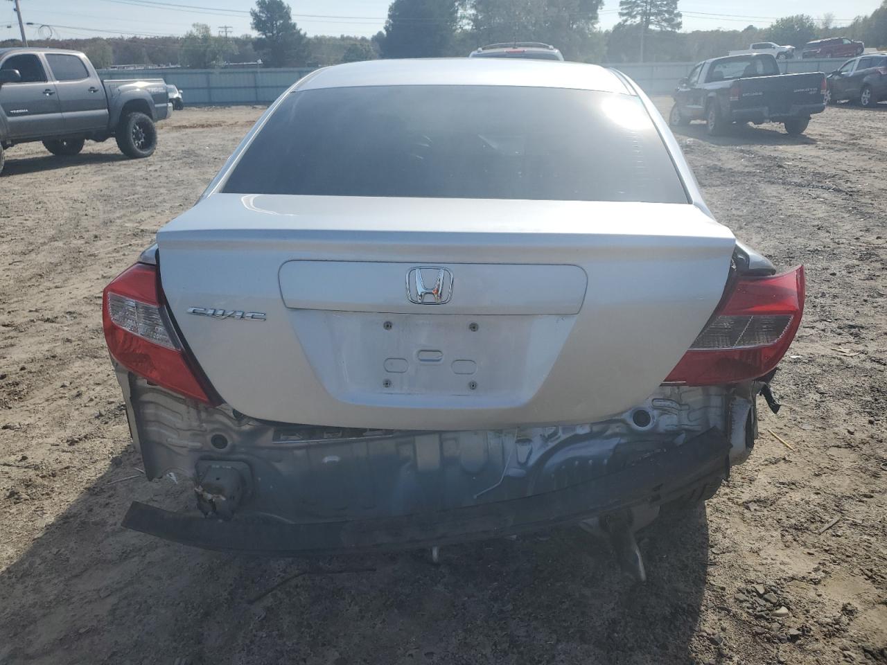 2012 Honda Civic VIN 19XFB2F51CE018828 Copart auction photo, rear end / side damage thumbnail 6