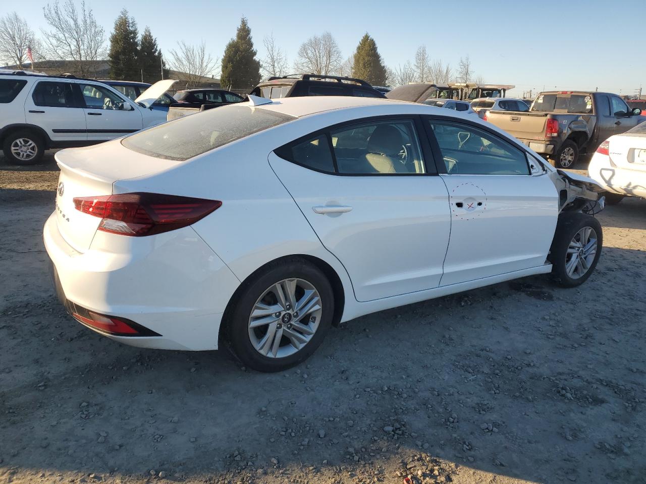 2020 Hyundai Elantra VIN 5NPD84LF0LH631453 Copart auction photo, front end damage thumbnail 3
